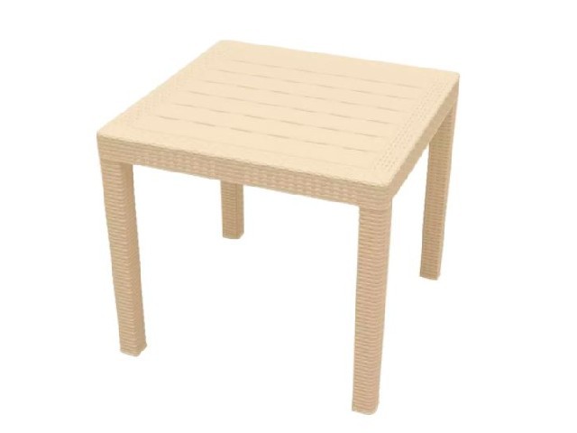 Стол пластиковый малый RATTAN 789/789/701 мм утренний туман 6183